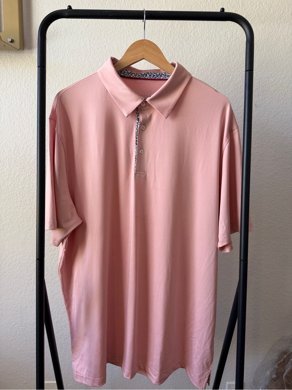 Maelreg Men’s 2XL Performance Golf Polo Pink